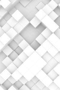 1080x2280 3d Cube Grids Stack Light Background