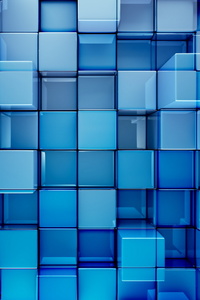 1125x2436 3D Cubes Abstract