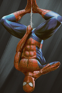4k Art Spiderman (480x854) Resolution Wallpaper