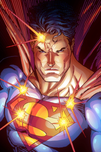 4k Art Superman (320x568) Resolution Wallpaper