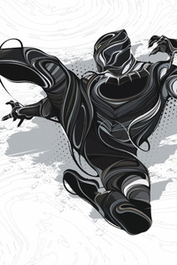4k Black Panther Art (1080x2280) Resolution Wallpaper