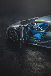 4k Bugatti Chiron Rear (640x1136) Resolution Wallpaper