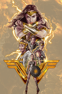 4k Digital Art Wonder Woman (1440x2560) Resolution Wallpaper