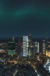4K Skyline Citylines (1125x2436) Resolution Wallpaper