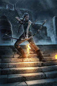 4k Tomb Raider New (240x320) Resolution Wallpaper