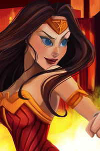 4k Wonderwoman (1080x2160) Resolution Wallpaper