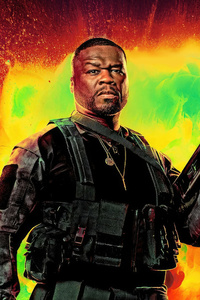 50 Cent As Easy Day The Expendables 4 (480x800) Resolution Wallpaper