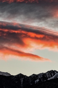 5k Dusk Dawn Clouds (1440x2560) Resolution Wallpaper