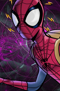 5k Spiderman Digital Art (480x854) Resolution Wallpaper