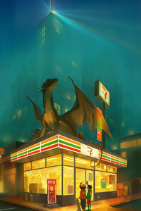 7 11 Dragon (2160x3840) Resolution Wallpaper