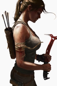 8k Tomb Raider Lara Croft (1280x2120) Resolution Wallpaper