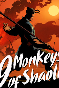 9 Monkeys Of Shaolin (1080x2160) Resolution Wallpaper