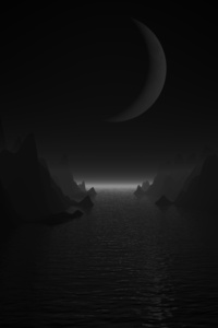 480x854 90s Raytraced Landscape Night
