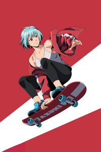 A Girl And Her Skateboard Adventures (750x1334) Resolution Wallpaper