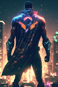 A Hero Into The Night (240x320) Resolution Wallpaper