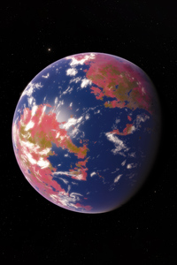 1080x2280 A Planet With Pink Planet 5k