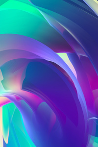 480x854 Abstract 3d Curve Doodle