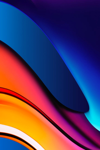 Abstract Colorful Glass Bend Shapes 4k (480x854) Resolution Wallpaper
