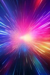 640x960 Abstract Colorful Light Years 5k