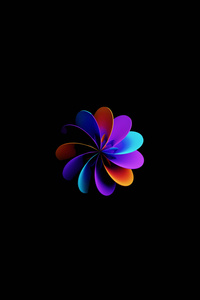 Abstract Flower Of Light (1242x2668) Resolution Wallpaper