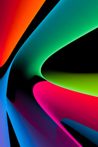 480x854 Abstract Lines Artwork 4k