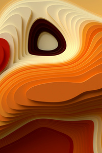 Abstract Liquid Gold Layers (360x640) Resolution Wallpaper