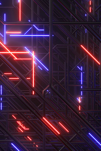 Abstract Neon Light 8k