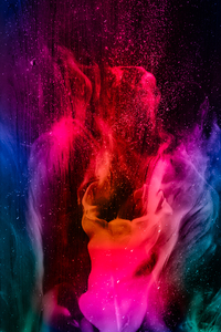 Abstract Smoke Delusion Colorful (480x800) Resolution Wallpaper