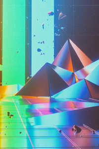 Abstract Triangle Artwork