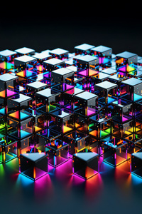 Abstraction Cubes (2160x3840) Resolution Wallpaper