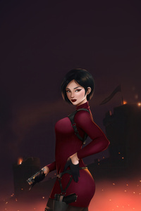 Ada Wong In Resident Evil (1242x2668) Resolution Wallpaper