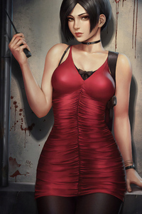 Ada Wong Resident Evil 2 Art (240x320) Resolution Wallpaper