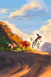 Adventure Down The Hill (720x1280) Resolution Wallpaper