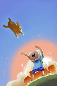 Adventure Time Heights (640x1136) Resolution Wallpaper