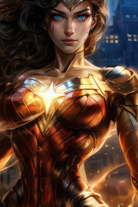 Aegis Of Themyscira Wonder Woman Might (1080x2280) Resolution Wallpaper