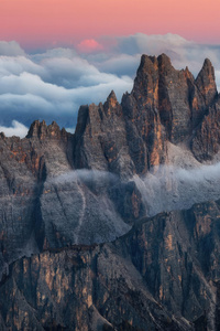 Aerial View Dolomites 4k (480x854) Resolution Wallpaper