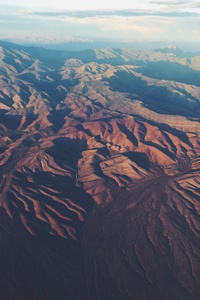 Aerial View Of Mountain Range