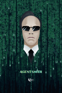 AGENT SMITH The Matrix Vector Art (480x800) Resolution Wallpaper