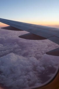 Airplane Clouds Wings Flying 5k
