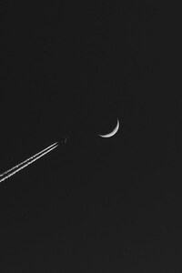 Airplane Moon Minimalism