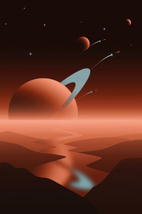 Al Alien World (360x640) Resolution Wallpaper