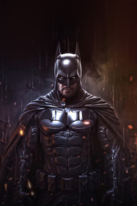 Alan Ritchson As Batman (240x400) Resolution Wallpaper