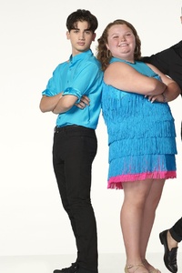 Alanna Thompson And Tristan Ianiero In In Dancing With The Stars Juniors (1440x2560) Resolution Wallpaper