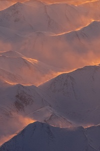 Alaska Mountains Range Morning (240x320) Resolution Wallpaper
