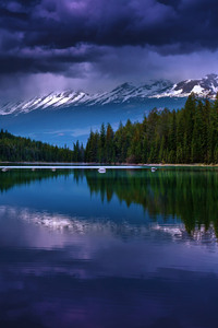 Alberta Lake (750x1334) Resolution Wallpaper
