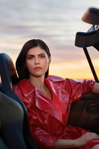 Alexandra Daddario 2025 Tag Heuer (1080x2400) Resolution Wallpaper