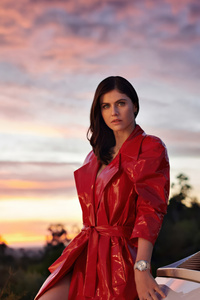 Alexandra Daddario Tag Heuer 2025 (1080x2280) Resolution Wallpaper