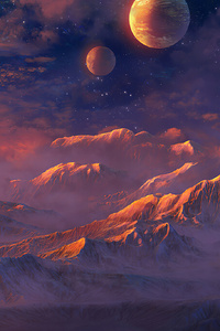 Alien World Nature Space 4k (1440x2560) Resolution Wallpaper