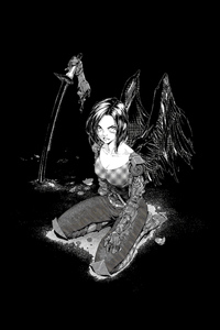 1440x2960 Alita Battle Angel Minimal Dark