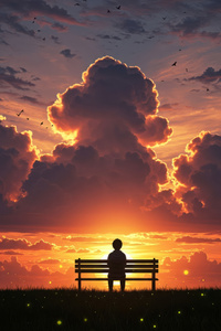Alone Boy Waiting For Tomorrow (720x1280) Resolution Wallpaper